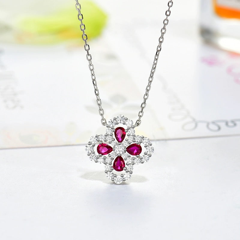 ¡®Glow Jewelry¡¯LOOP NECKLACE FULL MOTIF DIAMOND 16MM MULTIPLE COLORS