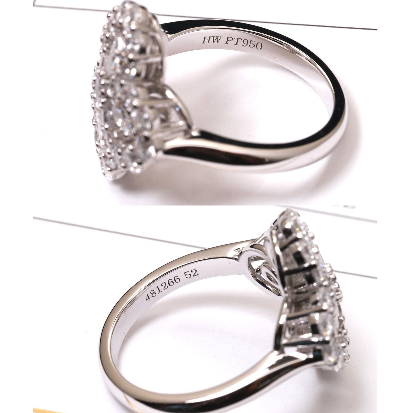 ¡®Glow Jewelry¡¯LOOP RING FULL MOTIF DIAMOND 16MM SILVE