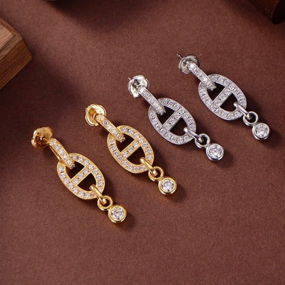 ¡®Glow Jewelry¡¯HM CHAINE DIAMOND EARRINGS