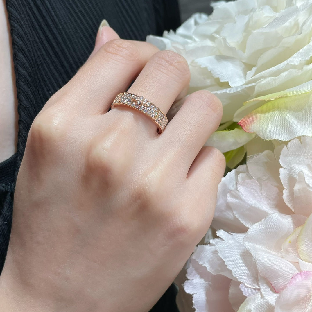 [Glow Jewelry]KELLY PINK GOLD DIAMOND RING