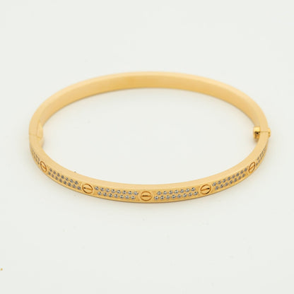[Glow Jewelry]LOVE BRACELET 3.65MM DIAMOND-PAVED