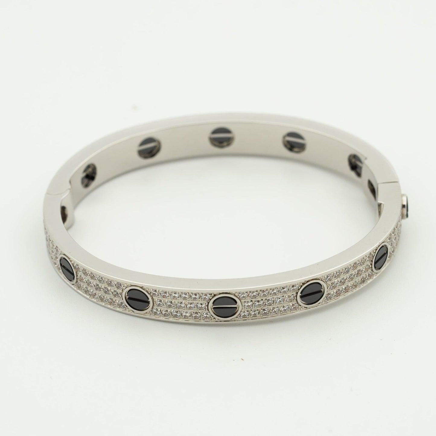 ¡®Glow Jewelry¡¯LOVE BRACELET 6.1MM DIAMOND-PAVED CERAMIC