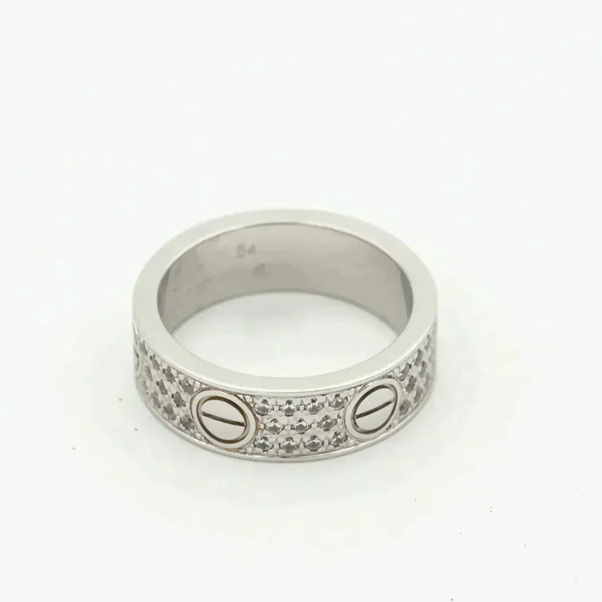 [Glow Jewelry]LOVE RING 5.5MM DIAMONDS PAVED