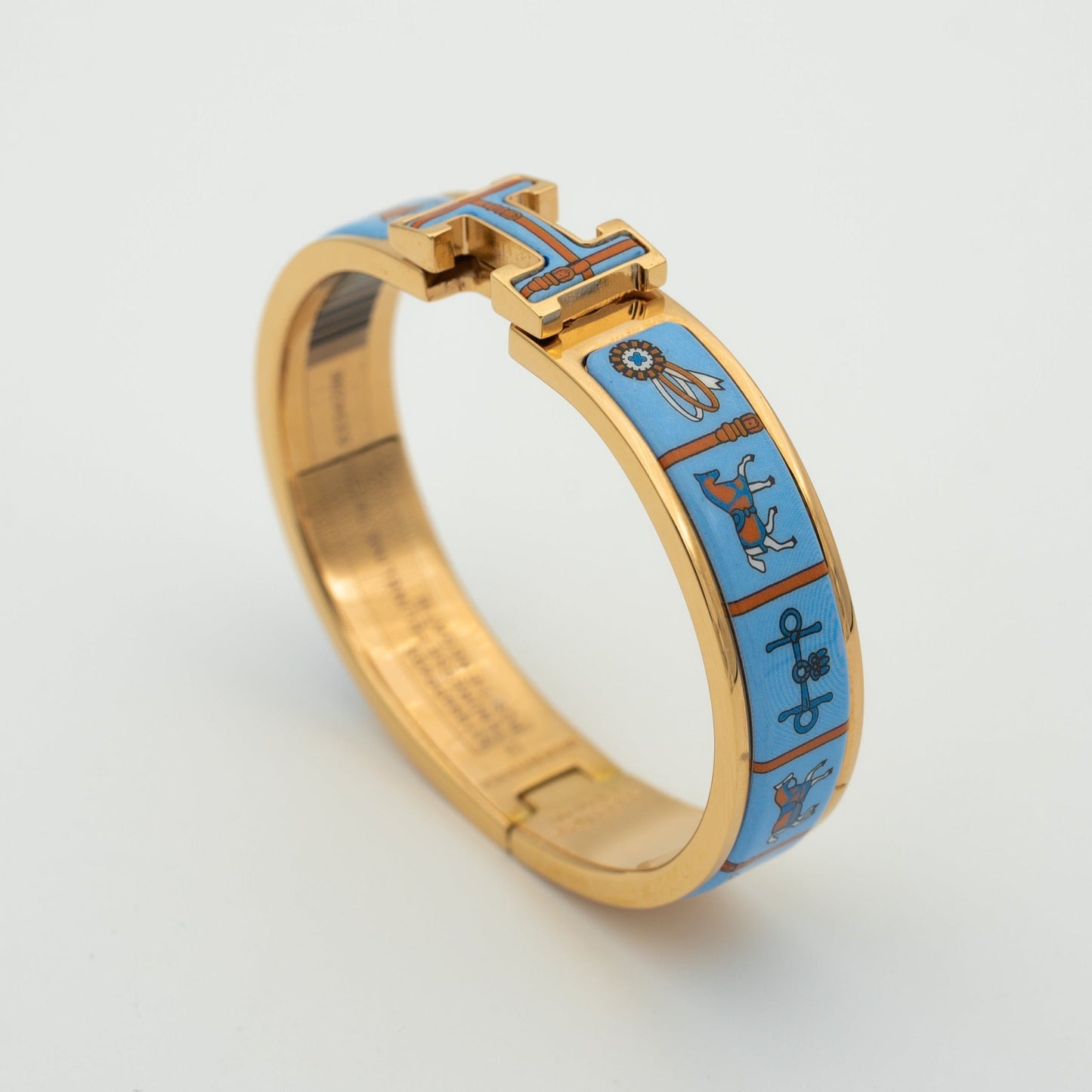 ¡®Glow Jewelry¡¯H PINK GOLD BRACELET BLUE CERAMIC