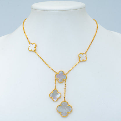 ¡®Glow Jewelry¡¯CLOVER MOTHER OF PEARL NECKLACE 6 MOTIF