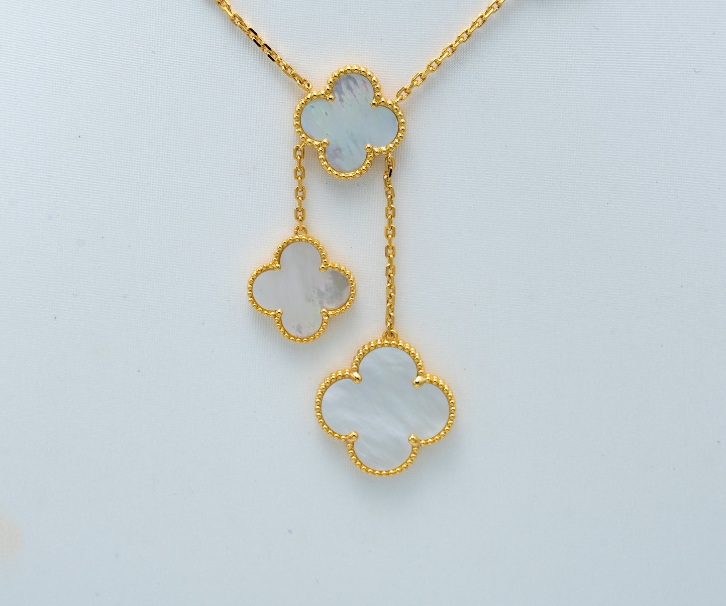 [Glow Jewelry]CLOVER MOTHER OF PEARL NECKLACE 6 MOTIF