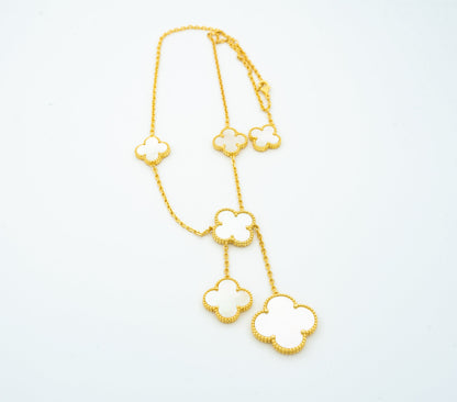 [Glow Jewelry]CLOVER MOTHER OF PEARL NECKLACE 6 MOTIF