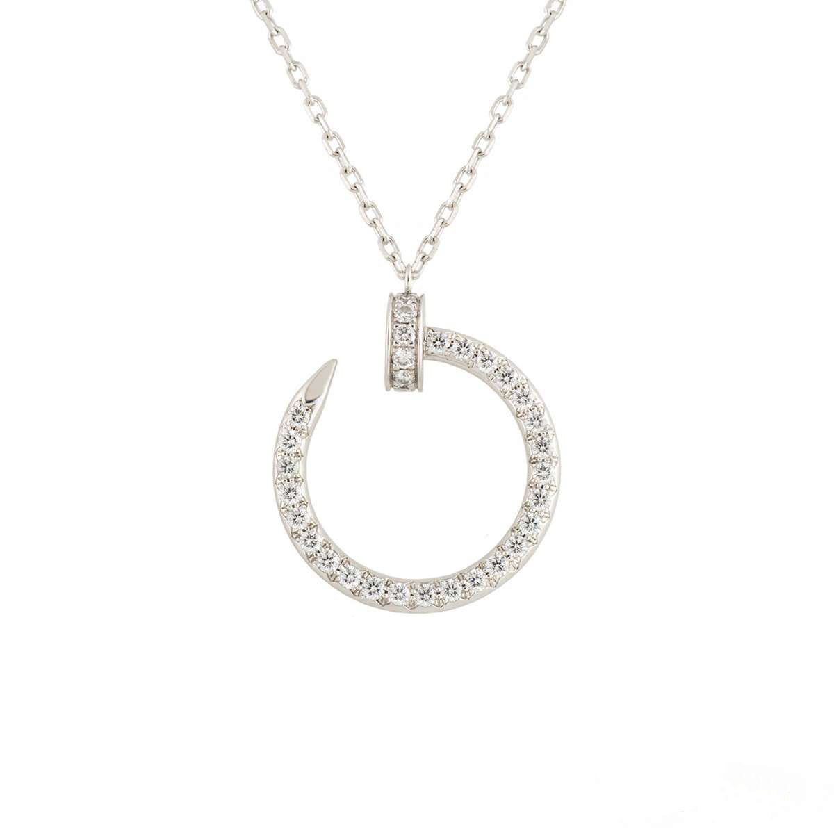 ¡®Glow Jewelry¡¯JUSTE NECKLACE SILVER DIAMONDS