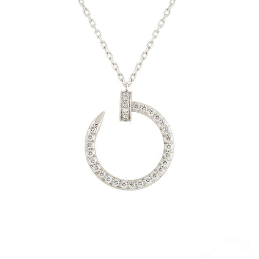 ¡®Glow Jewelry¡¯JUSTE NECKLACE SILVER DIAMONDS