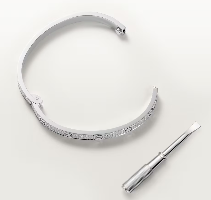 [Glow Jewelry]NEW-LOVE-4.8MM-Width Diamond-Studded Bracelet