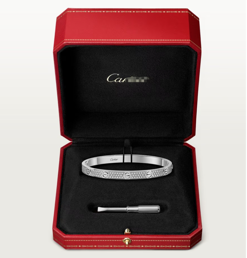 [Glow Jewelry]NEW-LOVE-4.8MM-Width Diamond-Studded Bracelet
