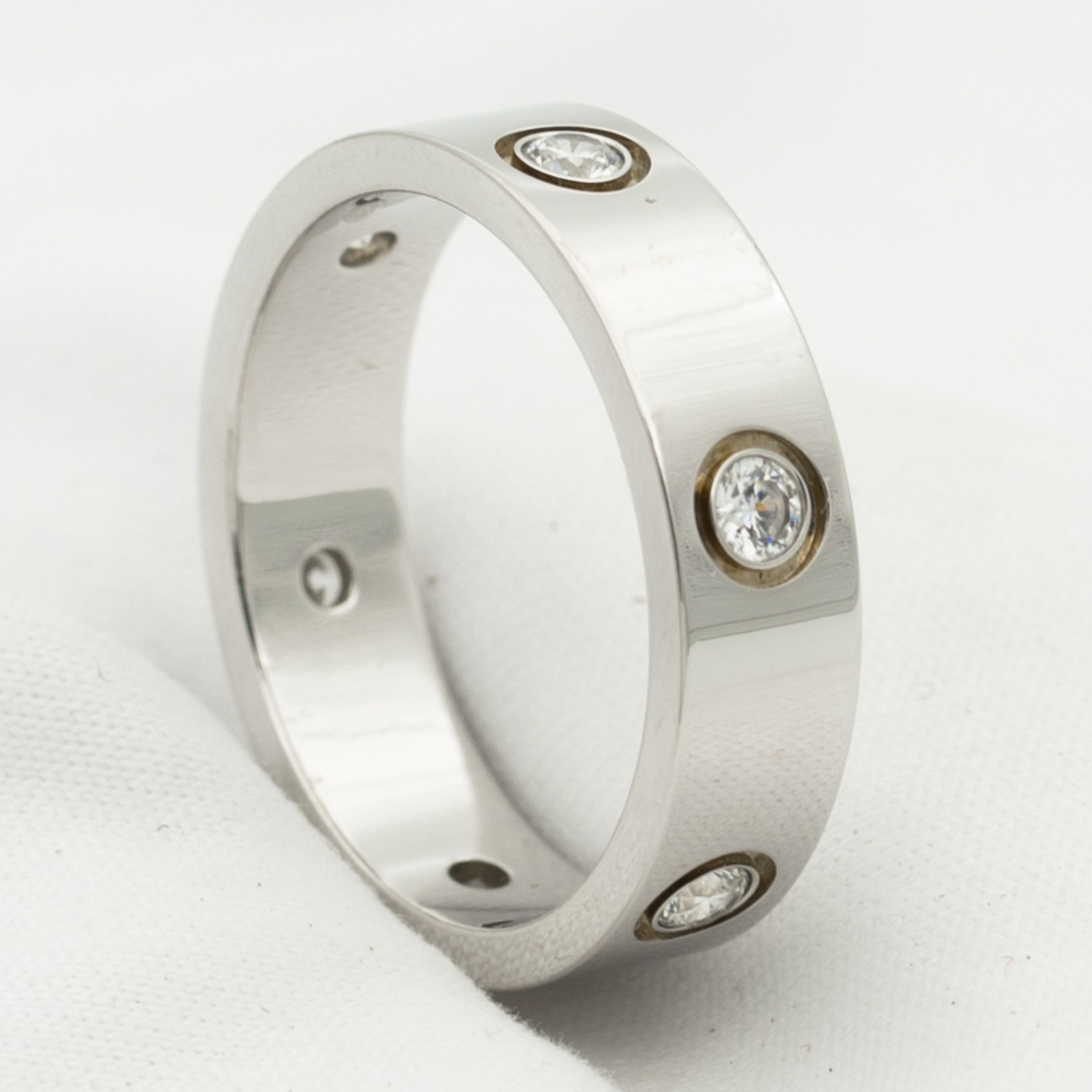 ¡®Glow Jewelry¡¯LOVE RING 5.5MM 6 DIAMONDS SILVER