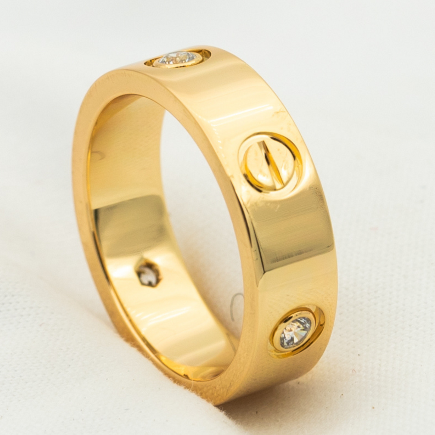 ¡®Glow Jewelry¡¯LOVE RING 5.5MM 3 DIAMONDS PINK GOLD