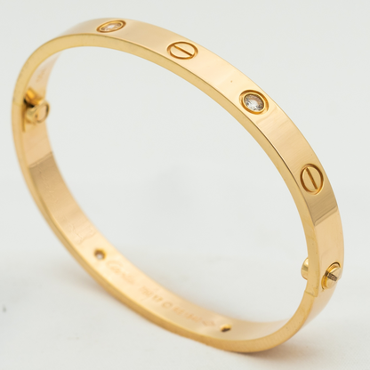 [Glow Jewelry]LOVE BRACELET 6.1MM 4 DIAMONDS