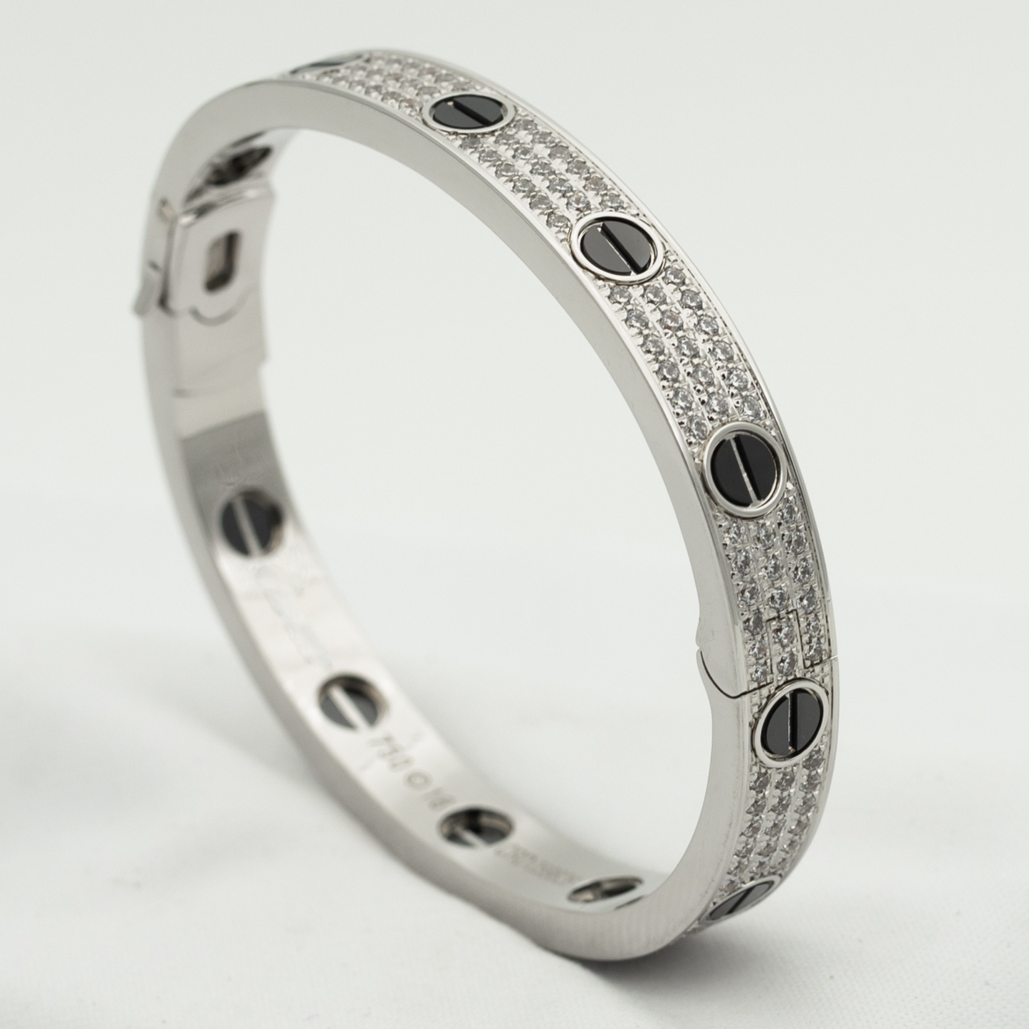 ¡®Glow Jewelry¡¯LOVE BRACELET 6.1MM DIAMOND-PAVED CERAMIC