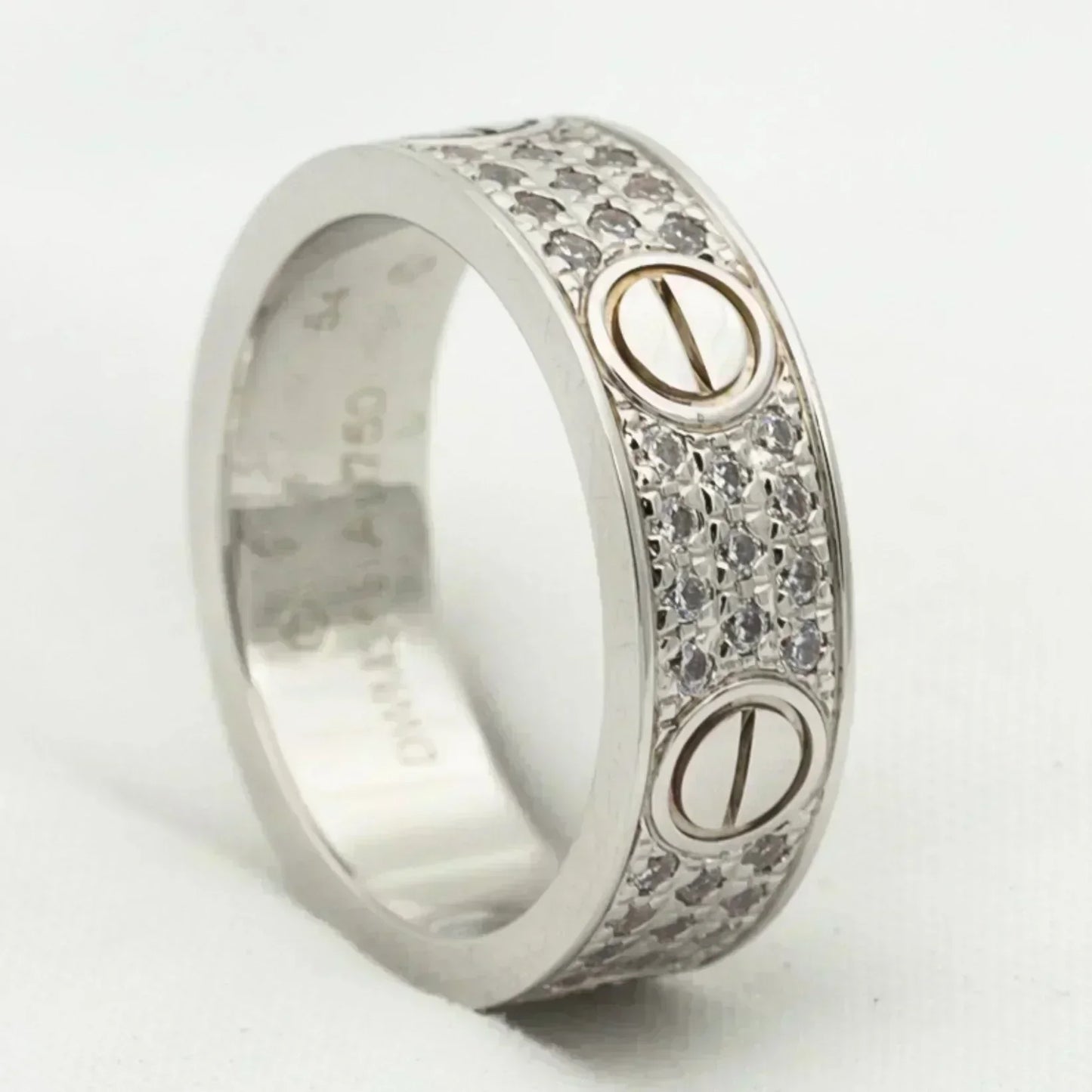 ¡®Glow Jewelry¡¯LOVE RING 5.5MM DIAMONDS PAVED