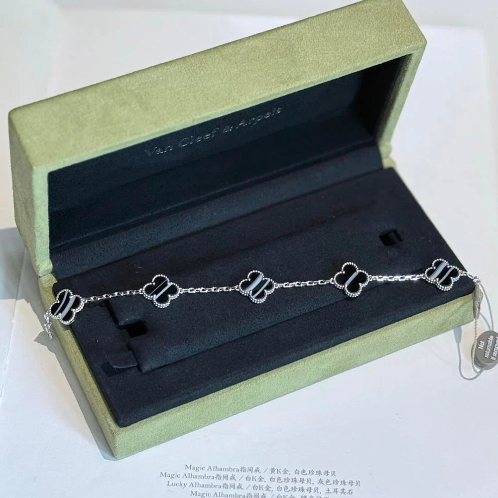[Glow Jewelry]New  CLOVER 5 MOTIF PULSAR STONE BRACELET COLLECTION
