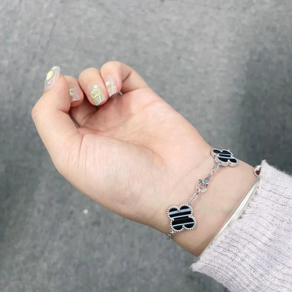 [Glow Jewelry]New  CLOVER 5 MOTIF PULSAR STONE BRACELET COLLECTION
