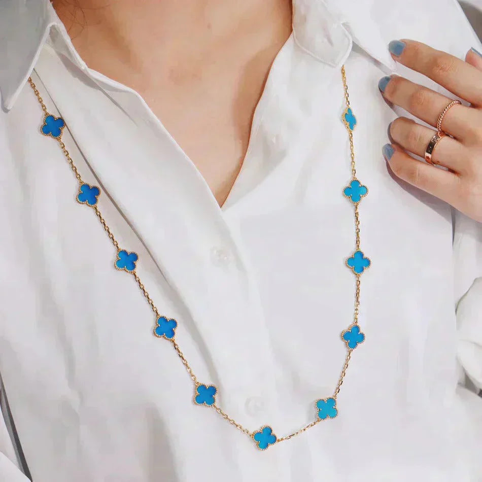¡®Glow Jewelry¡¯CLOVER 20 MOTIFS TURQUOISE GOLD