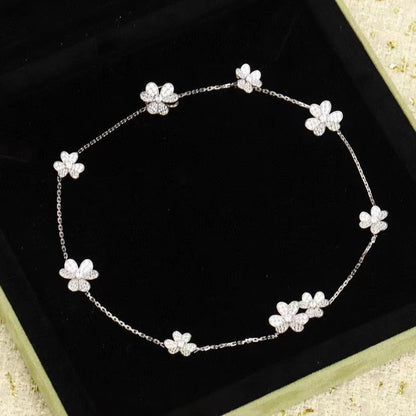 [Glow Jewelry]FRIVOLE SILVER 9 FLOWERS NECKLACE