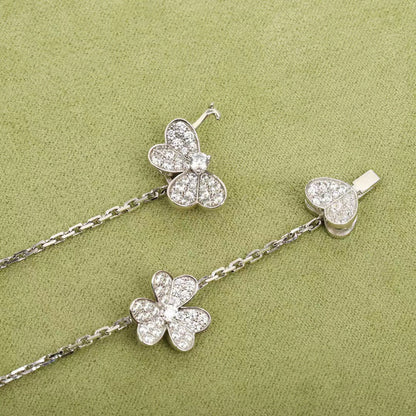 ¡®Glow Jewelry¡¯FRIVOLE SILVER 9 FLOWERS NECKLACE