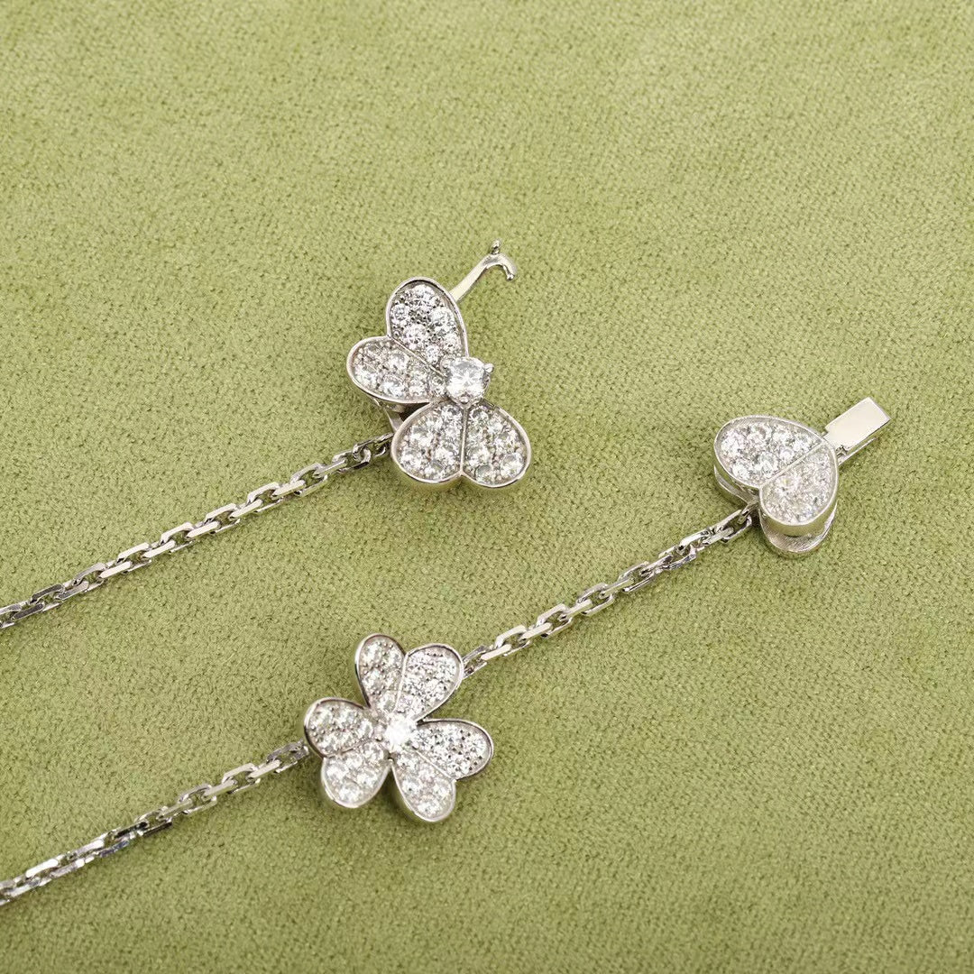 [Glow Jewelry]FRIVOLE SILVER 9 FLOWERS NECKLACE
