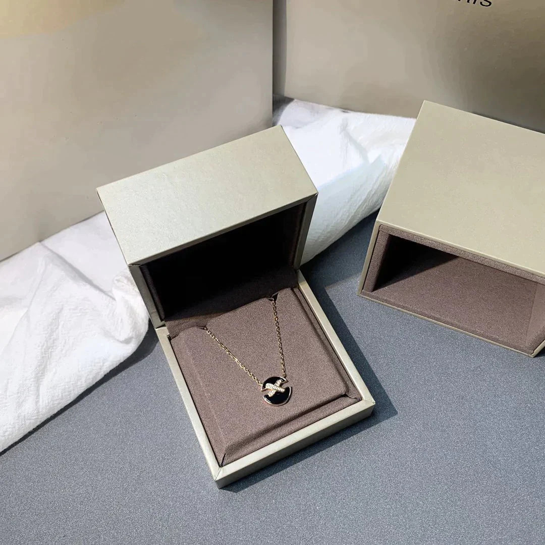 [Glow Jewelry]JEUX DE ROSE GOLD DIAMOND NECKLACE