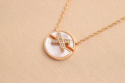 ¡®Glow Jewelry¡¯JEUX DE ROSE GOLD DIAMOND NECKLACE