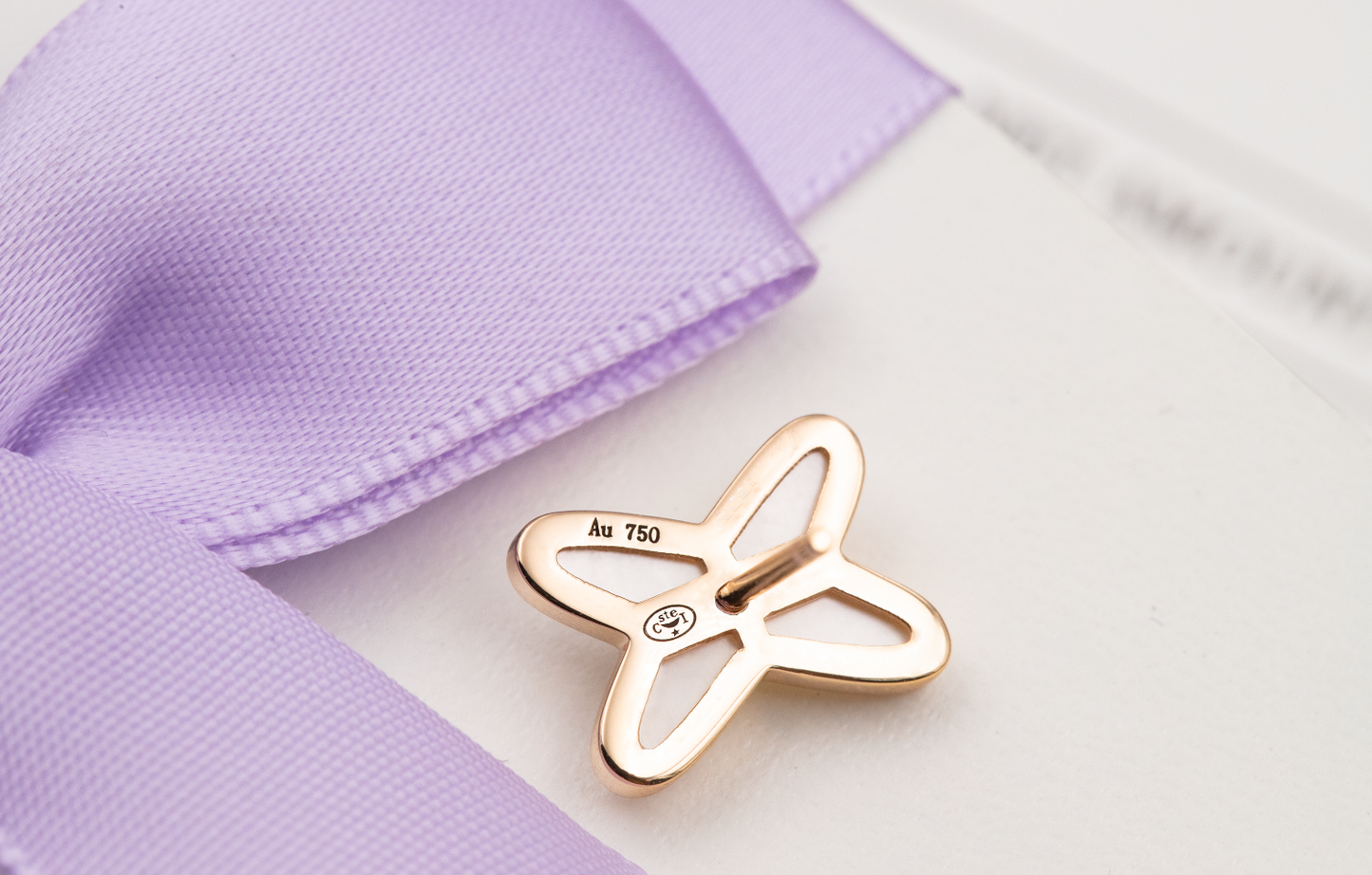 ¡®Glow Jewelry¡¯JEUX DE WHITE MOP PINK GOLD DIAMOND EARRINGS