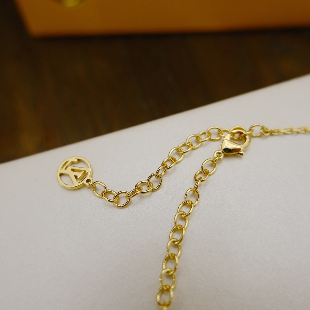 [Glow Jewelry]BLOOMING SUPPLE NECKLACE BRASS