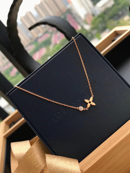 [Glow Jewelry]BLOSSOM PENDANT PINK GOLD AND DIAMOND