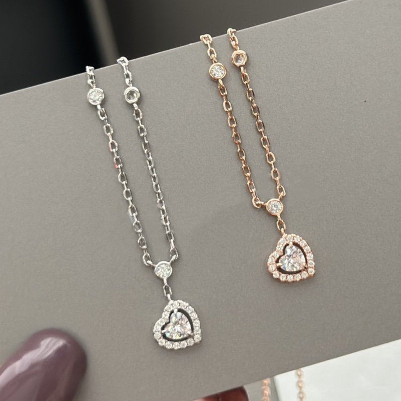 [Glow Jewelry]JOY HEART DIAMOND NECKLACE