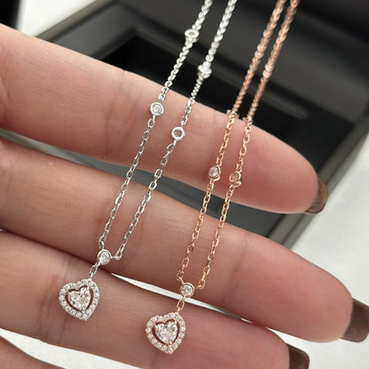 [Glow Jewelry]JOY HEART DIAMOND NECKLACE