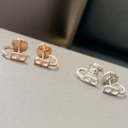 [Glow Jewelry]CREOLES MOVE UNO MINI 1 DIAMOND EARRINGS