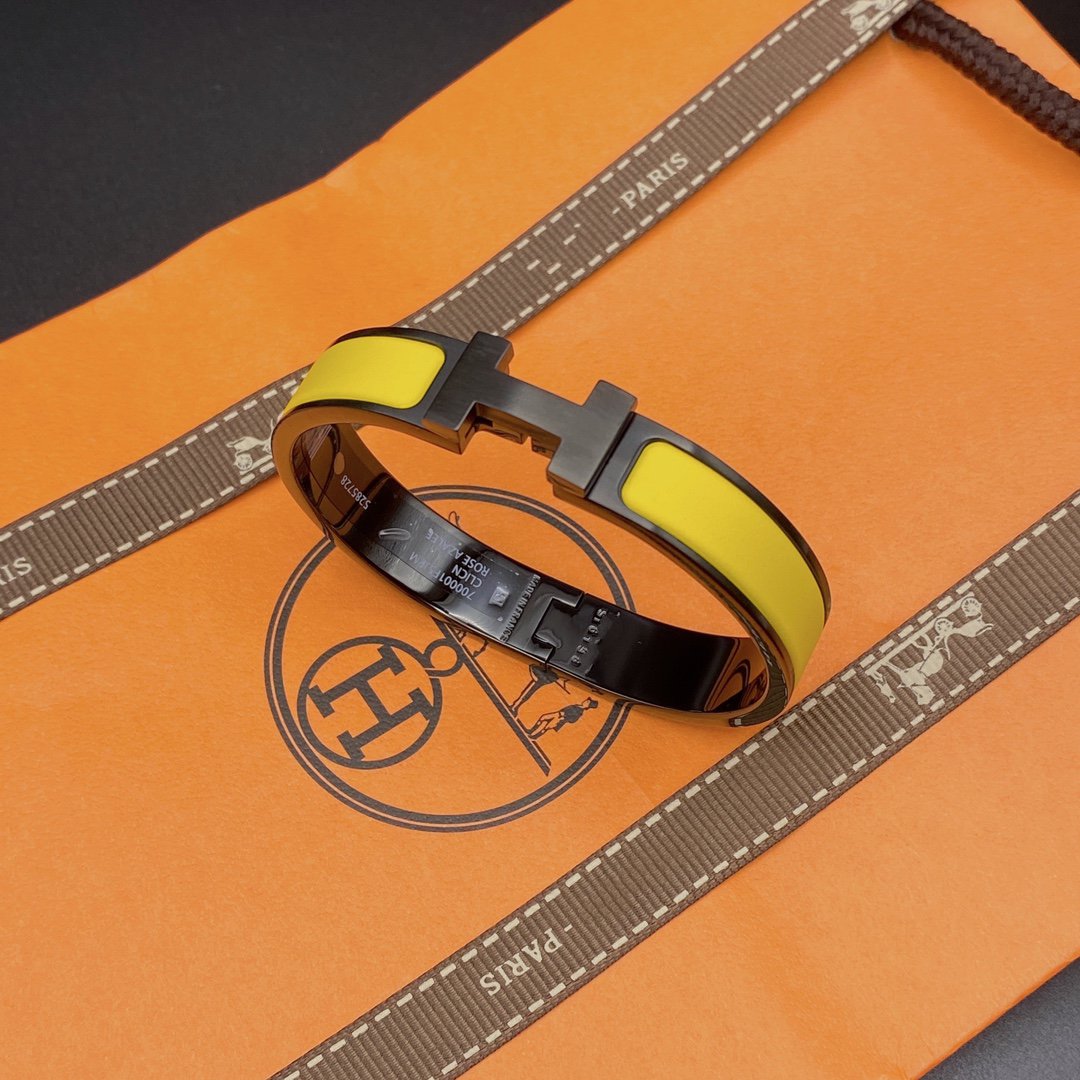 ¡®Glow Jewelry¡¯CLIC HM SO BLACK YELLOW BRACELET