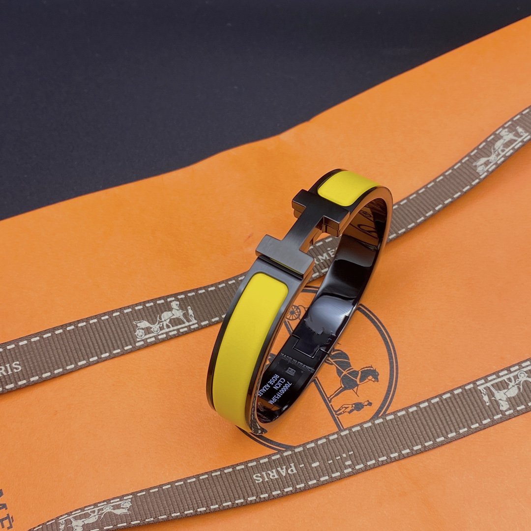 ¡®Glow Jewelry¡¯CLIC HM SO BLACK YELLOW BRACELET