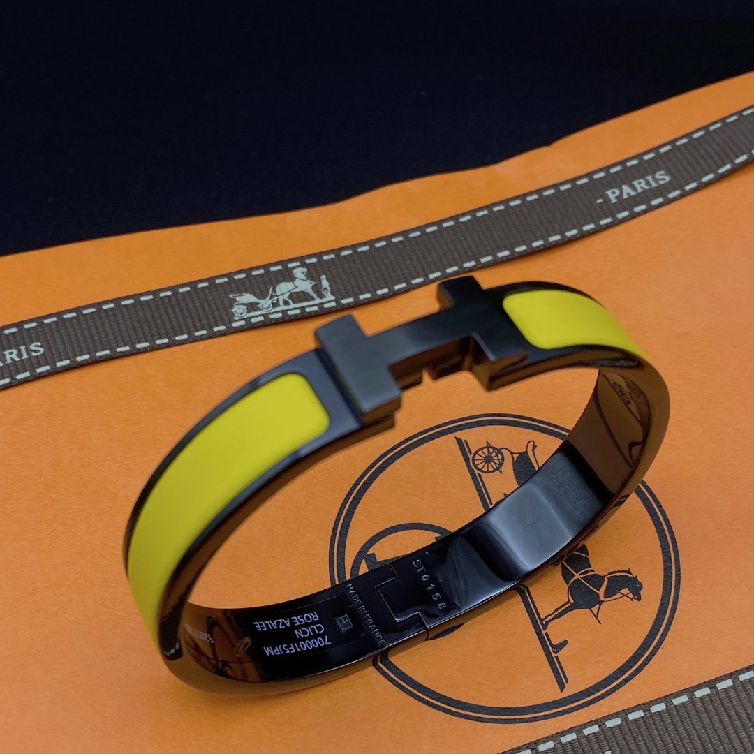 ¡®Glow Jewelry¡¯CLIC HM SO BLACK YELLOW BRACELET