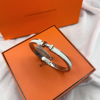 ¡®Glow Jewelry¡¯CLASSIC HM CLIC WHITE 8MM ENAMEL BRACELET