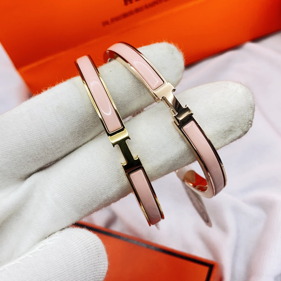 ¡®Glow Jewelry¡¯CLASSIC HM CLIC  PINK 8MM ENAMEL BRACELET