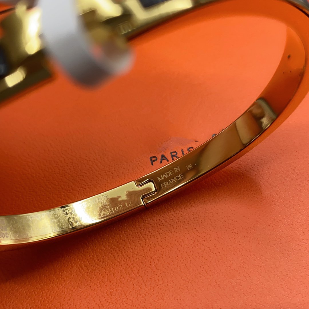 ¡®Glow Jewelry¡¯CLASSIC HM CLIC BLACK 8MM ENAMEL BRACELET