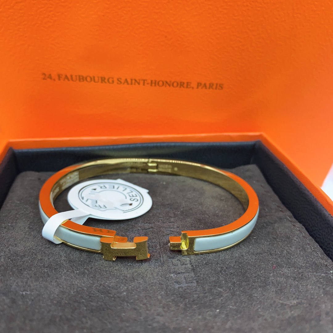 [Glow Jewelry]CLASSIC HM CLIC GREEN 8MM ENAMEL BRACELET