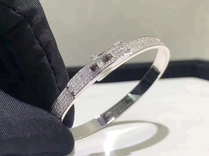 ¡®Glow Jewelry¡¯HM KELLY BRACELET IN SILVER AND FULL PAVE DIAMOND