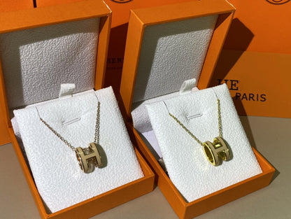 ¡®Glow Jewelry¡¯HM CLIC YELLOW ENAMEL GOLD NECKLACE