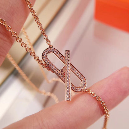 ¡®Glow Jewelry¡¯HM FIRE PIG NOSE NECKLACE TRENDY STREET