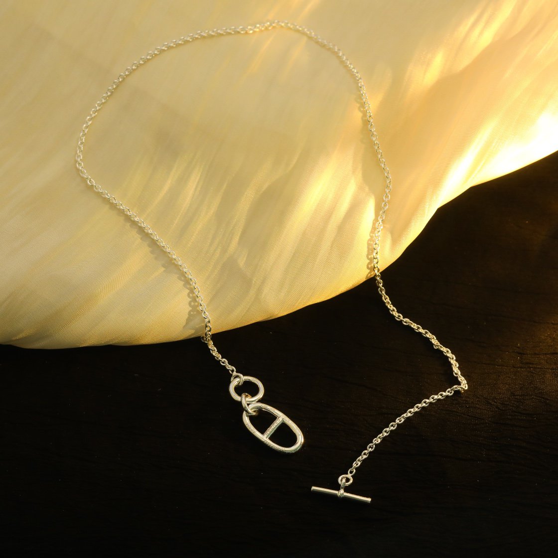 ¡®Glow Jewelry¡¯HM CHAINE D'ANCRE PENDANT NECKLACE STERLING SILVER