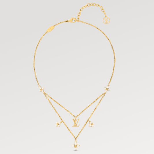 ¡®Glow Jewelry¡¯FLOWERGRAM GOLD MOP DOUBLE ROW NECKLACE