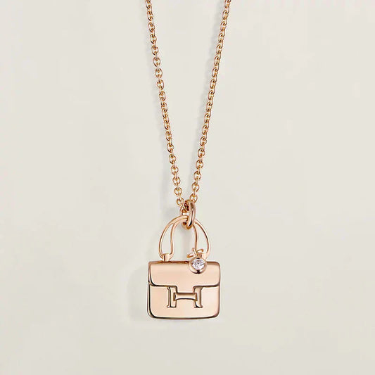 [Glow Jewelry]AMULETTE PEDANT ROSE GOLD NECKLACE