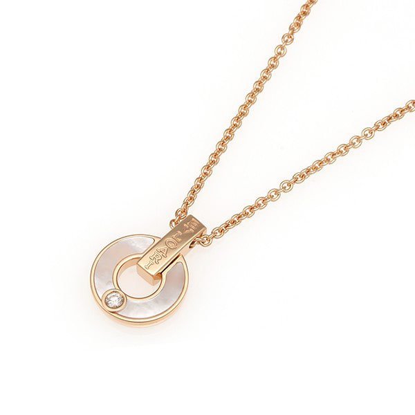 [Glow Jewelry]GARI NECKLACE PINK GOLD MOP