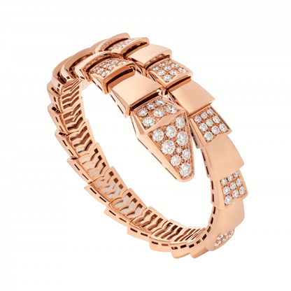 [Glow Jewelry]SERPENTI WIDE BRACELET PINK GOLD DIAMOND