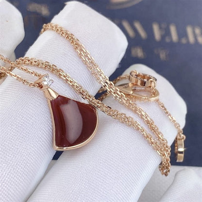 [Glow Jewelry]DREAM NECKLACE CARNELIAN 1 DIAMOND
